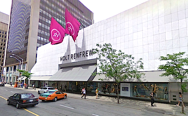 Magazinul Holt Renfrew de pe Strada Bloor din centrul Toronto-ului
